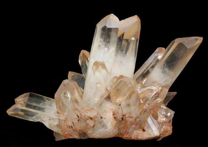 Tangerine Quartz Crystal Cluster - Madagascar #58760